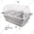Electric SS Chaffing Dish Containing 3 Units of 1/3 GN Pans with PC Roll Top Lid