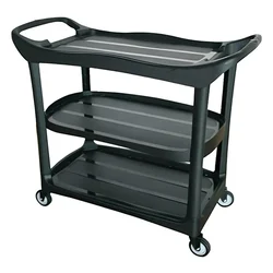 Commercial Executive Black Utility Service Cart