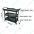 Commercial Executive Black Utility Service Cart