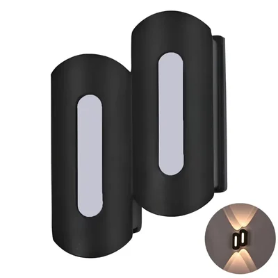 GIGAWATTS 4W + 2W COB LED UP/Down Wall Light 2 Way+ Front Exterior Lamp for Bedroom Living Room Interior Hall Balcony