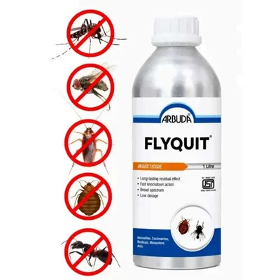 ARBUDA Flyquit Propoxur 20% EC for Control of Cockroaches, and Bedbugs | 1 Ltr