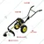 Kisankraft KK-BC2-52T, 2 Stroke 1.97 hp 52 cc Petrol Trolley Type Brush Cutter with Accessories