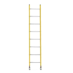 Vishwakarma FRP Fiberglass 8 Steps (2.43m) Wall Support Ladder 