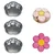 Pack of 3 Flower Shape Aluminium Cake Mould for 0.5kg to 1kg Cakes