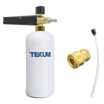 Texum 1L Heavy Duty Professional Foam Bottle with Solid Brass Quick Connector