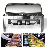 Premium Quality Buffet Food Warmer With Fuel Holders and Steel Lid, 8 Litre Capacity