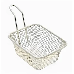 French Chips Frying Serving Mini Basket with S.S. Body