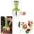 Manual Fruits and Vegetables 3 in 1 Push Chopper with Easy Push and Lock System