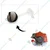Fuel Tank Cap of 3 Pieces for 63 cc (3 HP) 2 Stroke Engine Suitable for Mini Power Tiller 