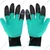 XLNT Garden Gloves With 8 Plastic Fingertips Claws For Left & Right Hands, Quick & Easy Digging Without Tools (2 Pairs)