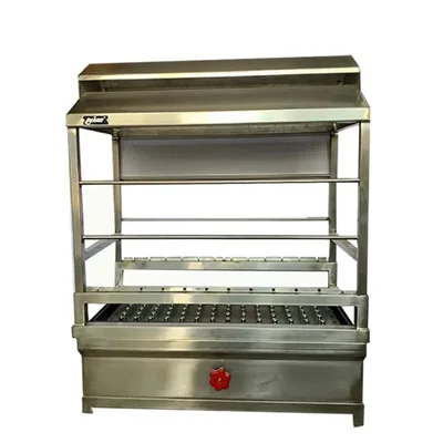 Commercial Table Top Gas Operated 12 Stick Barbeque Machine