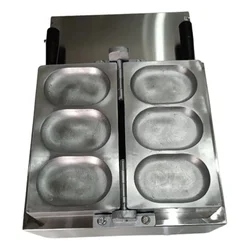 Commercial Gas Operated 3 Pcs Egg Bread/Burger Maker Machine