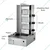 Commercial Table Top Gas Operated Shawarma Machine with 3 Burner