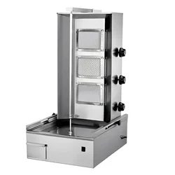 Commercial Table Top Gas Operated Shawarma Machine with 3 Burner