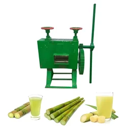 Hand Operated Gear Type Mild Steel Sugarcane Juicer Machine, 80 Kg/Hour