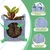 Oriley Geo Fabric Plants Growing Bags Floor Standing Mount Type for Home Garden Balcony Nursery (Grey)(Pack of 5)