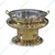 Premium Quality Golden Round Chafing Dish with Lid, 8 Liter Capacity