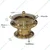 Premium Quality Golden Round Chafing Dish with Lid, 8 Liter Capacity