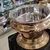Premium Quality Golden Round Chafing Dish with Lid, 6 Liter Capacity