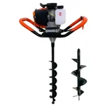 Gramstrong 52-cc 2-stroke Earth Auger / Post hole digger Engine with 4 & 10 inch Drill Bit 
