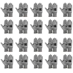 Gravitech Pack of 20 Pairs GI-HS-50R Cut Level 5 Resistant Gloves with PU Coating and Glass Fiber for Superior Grip and Protection