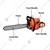 Greenleaf Heavy Duty 52-cc, Petrol Chainsaw with 22 inch Guide Bar | Ideal for Cutting Tree, Landscaping | CS-22