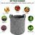 Shiv Biotech Grey Round Shape Reusable Geo Fabric Grow Bag (15 x 15 Inch) | Suitable for Gardening and Nursery