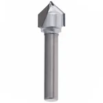 Yash Eco YE 28 267 V 10pcs Groove Bit 12mm Dia 90 Degree 6mm Depth 8mm Shank Precision Wood Router Cutter for Woodworking