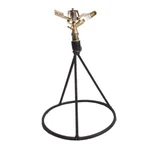 3/4 Inch Gunmetal Sprinkler with Stand for Lawn and Garden, 360 Degree Rotation