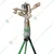 3/4 Inch Gunmetal Sprinkler with Stand for Lawn and Garden, 360 Degree Rotation