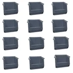Global Star 170 x 115 x 75 mm HDPE Crate-5 Grey Storage Bin (Pack Of 12)