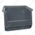 Global Star 170 x 115 x 75 mm HDPE Crate-5 Grey Storage Bin (Pack Of 12) 