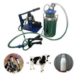 VSAN Agro 2 in 1 Hand and Motor Operated Single Bucket (15 Ltr) Milking Machine With 0.25 HP Motor