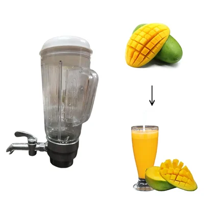 Kalsi Hand Operated Mixer Machine Jar With Handle for Fruit Juice