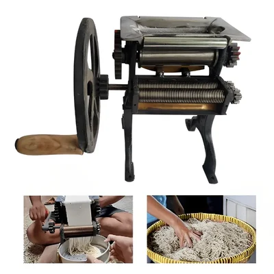 Heavy Duty Hand Operated 6.5 inch Roller Noodles Making Machine, 20 Kg/hr