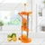 Manual Hand Press Lime and Mosambi Juicer Machine with Polycarbonate Glass and Stainless Steel Support Rod