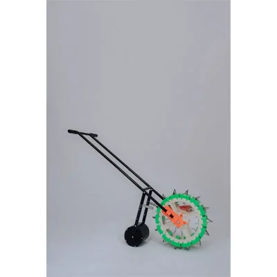 AASHNA 14-Mouth Adjustable Seeder Hand Push Farming Tool for Vegetables, Grains & Pulses