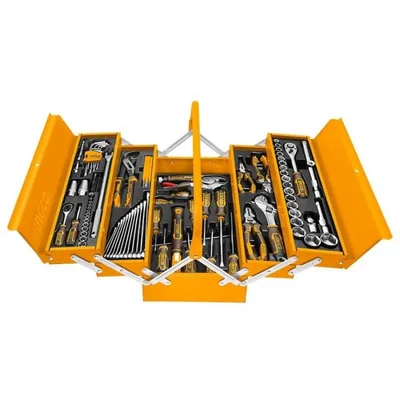 Ingco 108 pcs Hand Tools Set in a Cantilever Tool Box (HTCS151081)