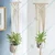 Ecofynd Handmade Cotton Macrame Hanging Planter Stylish & Durable Decor for Home & Garden(Pack of 2)