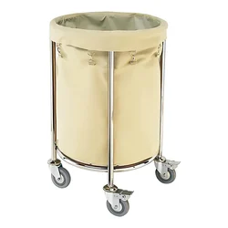 Heavy Duty Round Type Clothes Storage Laundry Cart