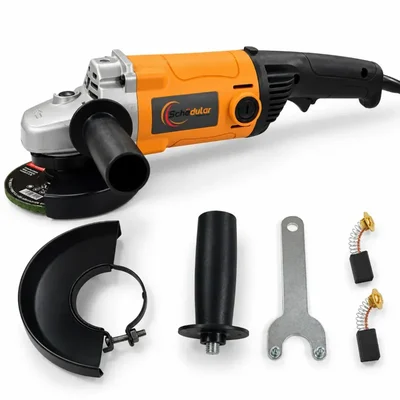 SCHEDULAR 125mm (5 Inch) 1800 Watt Heavy Duty Angle Grinder Suitable For Cutting, Grinding & Surface Preparation Tasks, 12500 RPM (CD-G15SA2)