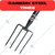 RedBuild Heavy Duty Digging Fork with 40-Inch Long Handle Strong Garden Tool for Soil Turning & Aerating