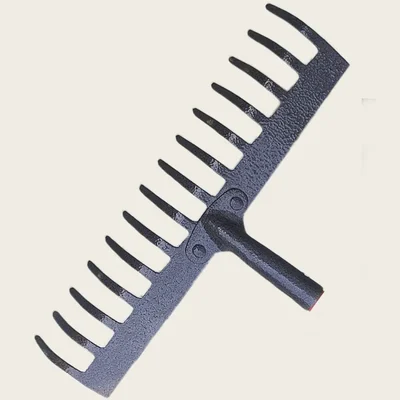 RedBuild Heavy Duty Garden Rake 14 Teeth (Without Handle) Quick Lawn Cleaning, Leaf & Garbage Removal Hand Cultivator