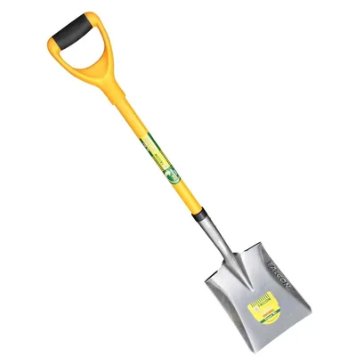 Falcon FSS-4001 Steel Garden Shovel - Heavy Duty Tool for Digging, Soil Lifting, Farming, Landscaping & Gardening
