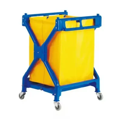 Heavy Duty Foldable Plastic X-Shape Laundry Cart
