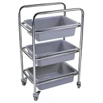 Heavy Duty Stainless Steel Restaurant Service Cart