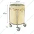 Heavy Duty Round Type Clothes Storage Laundry Cart