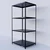 Alija 99 X 46 X 36 Inch 4 Shelves of 1.5" Thick Border with Center Support Multipurpose Storage Rack (18 Gauge Shelves & 10 Gauge Angle) 
