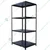 Alija 99 X 46 X 36 Inch 4 Shelves of 1.5" Thick Border with Center Support Multipurpose Storage Rack (18 Gauge Shelves & 10 Gauge Angle) 