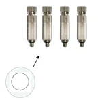 Commercial High-Pressure Misting Nozzles Cooling Sprinklers Fogging Sprayer (Pack of 4 Pcs)